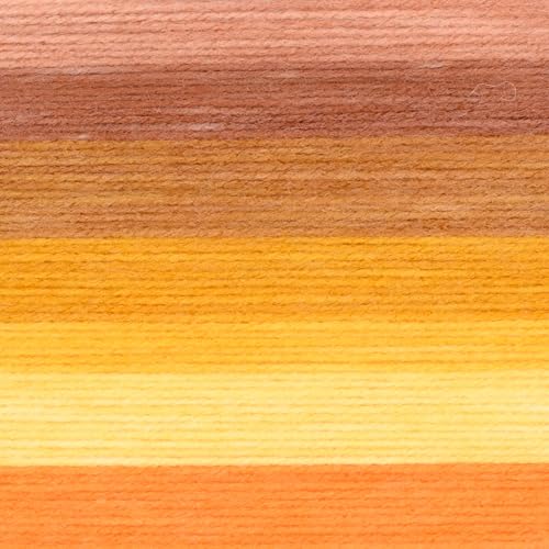 Image of Lion Brand Yarn, Colorful Mandala Bonus Bundle Yarn for Knitting, Crocheting, and Crafting, Elektro, 1 Cake