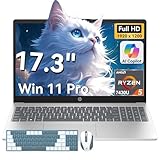 HP 17 inch laptops, AMD Ryzen 5 7430U(Beats i7-1165G7), 32GB RAM 1TB NVMe SSD Windows 11 Pro, 17.3" FHD IPS, Copilot AI, Numeric Keyboard, Type-c, Patented KB Kit