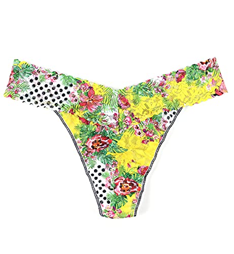 Hanky Panky Teens Floral Mashup Original Rise Thong Multi One Size #TOP2