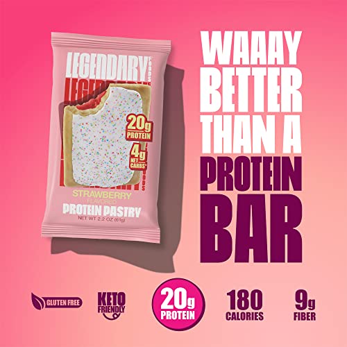 Legendary Foods 20 Gram High Protein Cake Bar, Keto Friendly No Sugar Added Low Carb, Diabetic Friendly Snacks, Gluten Free Breakfast thumb #2