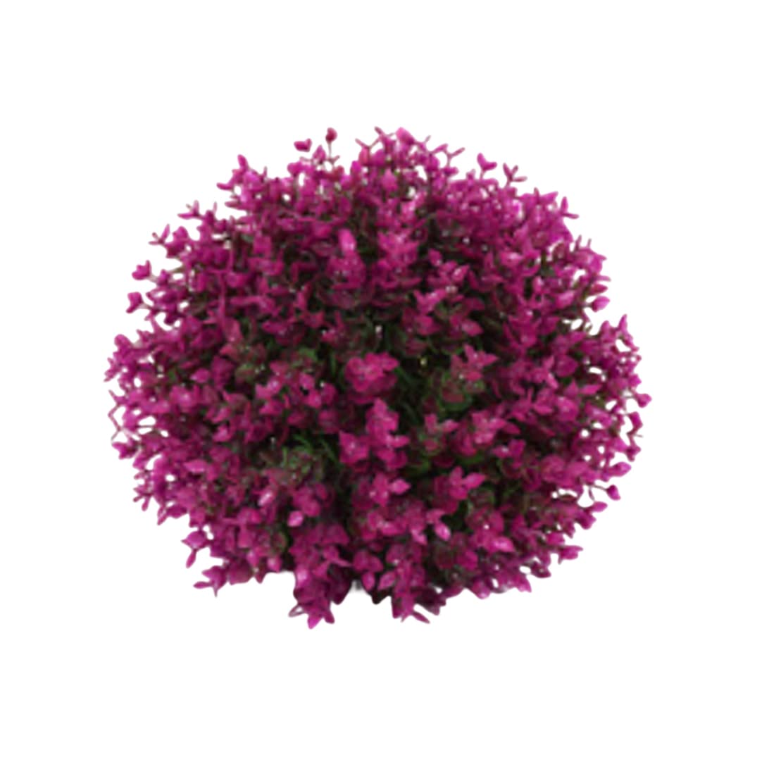 Boule de fausse herbe topiaire artificielle faux buis violet et vert 35cm