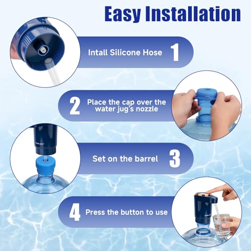 Distributeur d'eau de camping et maison pour bouteille 18L
