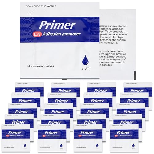 20 Pcs Adhesion Promoter Double Tape Primer Increase High Performance Adhesion Promoter for Automotive Home Furnishings Toys Electronic Products DIY Etc