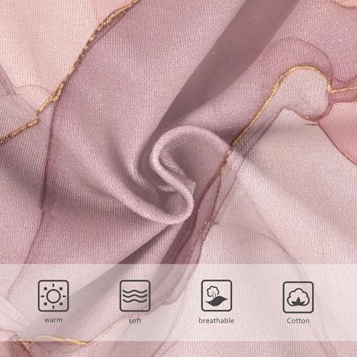 Personalized Toddler Underwear Floral 2t Cotton Panties for Girl Soft Pink Marble Gold Veins Briefs Girls Undies3