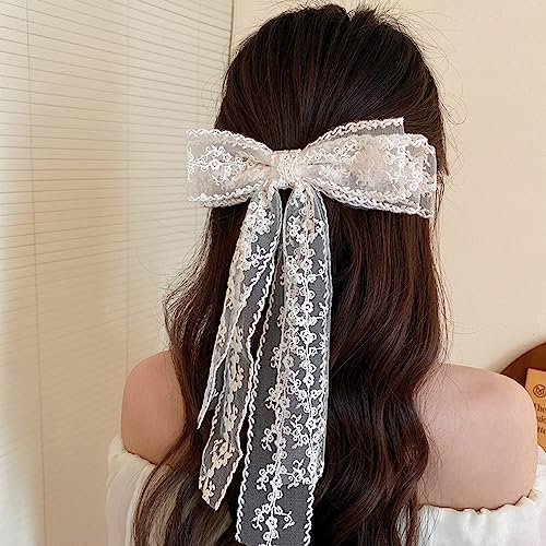 Lazo de Encaje Blanco para Mujer miniatura 4