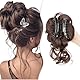 SEGO Haarteil mit Klammer Dutt Haarteile Haargummi mit Haaren Extensions Pferdeschwanz Zopf Hochsteckfrisuren #6