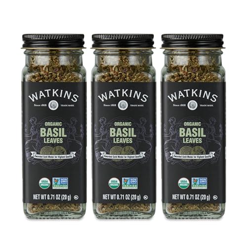 Image of Watkins Organic Basil, 0.71 Ounce, 3 Count