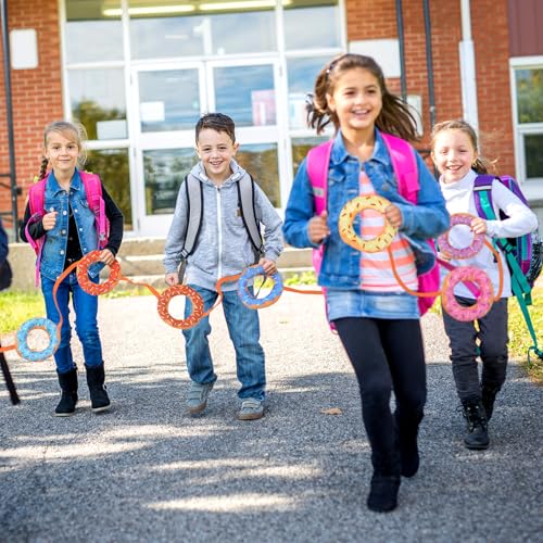 Image of Kajaia Donut Walking Rope for Kids Classroom Supplies Preschool Walking Rope with Handles Fits up to 20 Children for Toddlers Kids Daycare Preschool Walk Guides