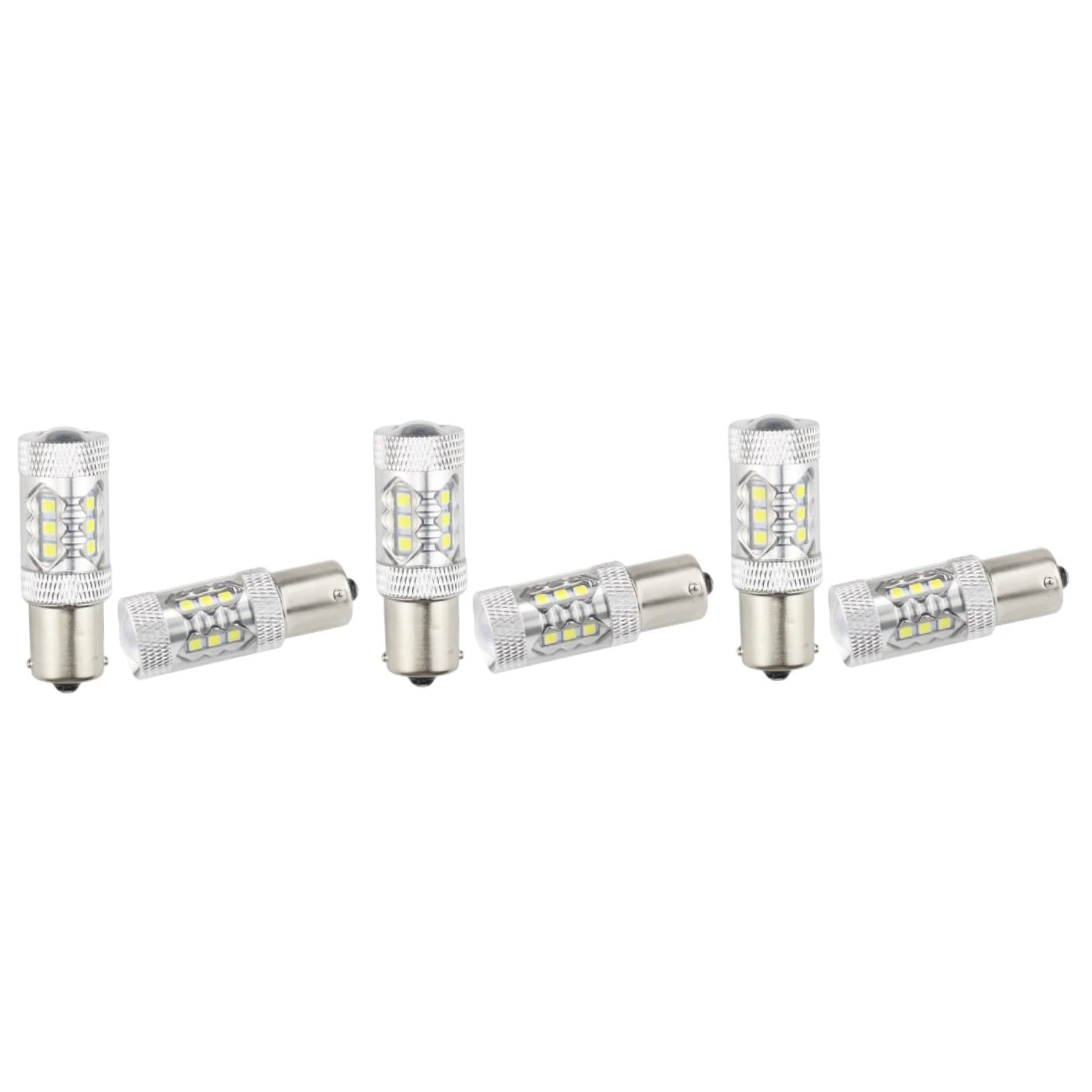 OUNONA 3 Zestawy 80w Ba15s P21w Żarówka Led do Tylnych Świateł Hamowania Samochodu Sygnalizacyjna Microseconds Jasna Aluminiowa Obudowa 4 Szt.*3