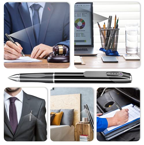 Image of ASLEESHA Spy 1080P Full Hd Pen Camera Hidden 100 Minutes Pen Battery Life Pocket Security Indoor Outdoor Body Camera with Video Audio Recording Secret Pen Recorder
