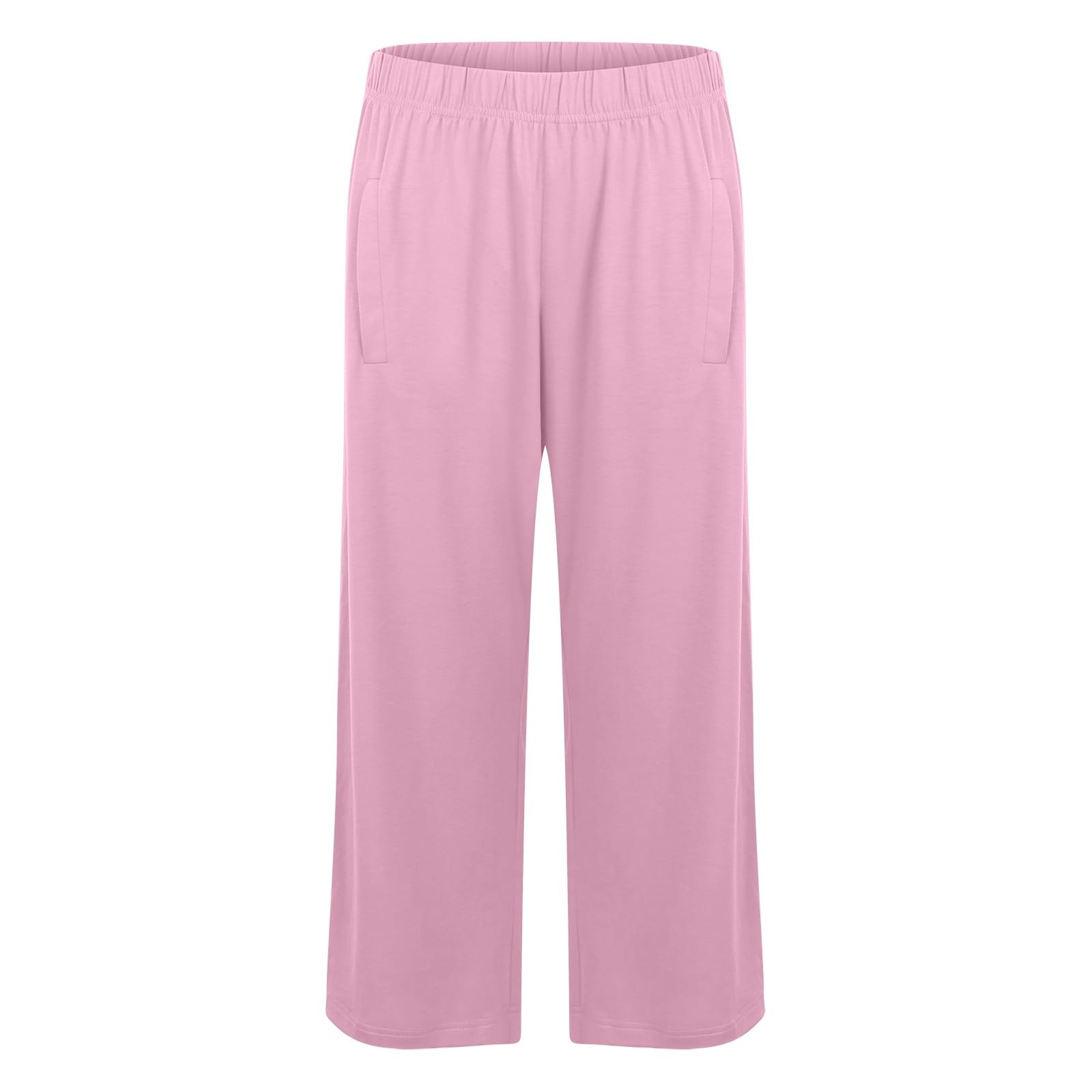 Générique Femme Pantalon de Rééducation pour Femme Pantalon TailleÉlastique et Ouverture Latérale Pantalons 7/8 de Jogging avec Amovible à Scratch deJogging à Jambes Larges