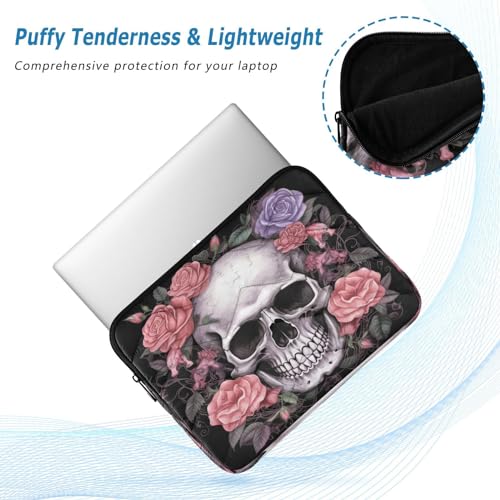 Funda para Laptop Skull con Flores 13-14 Pulgadas Waterproof miniatura 5