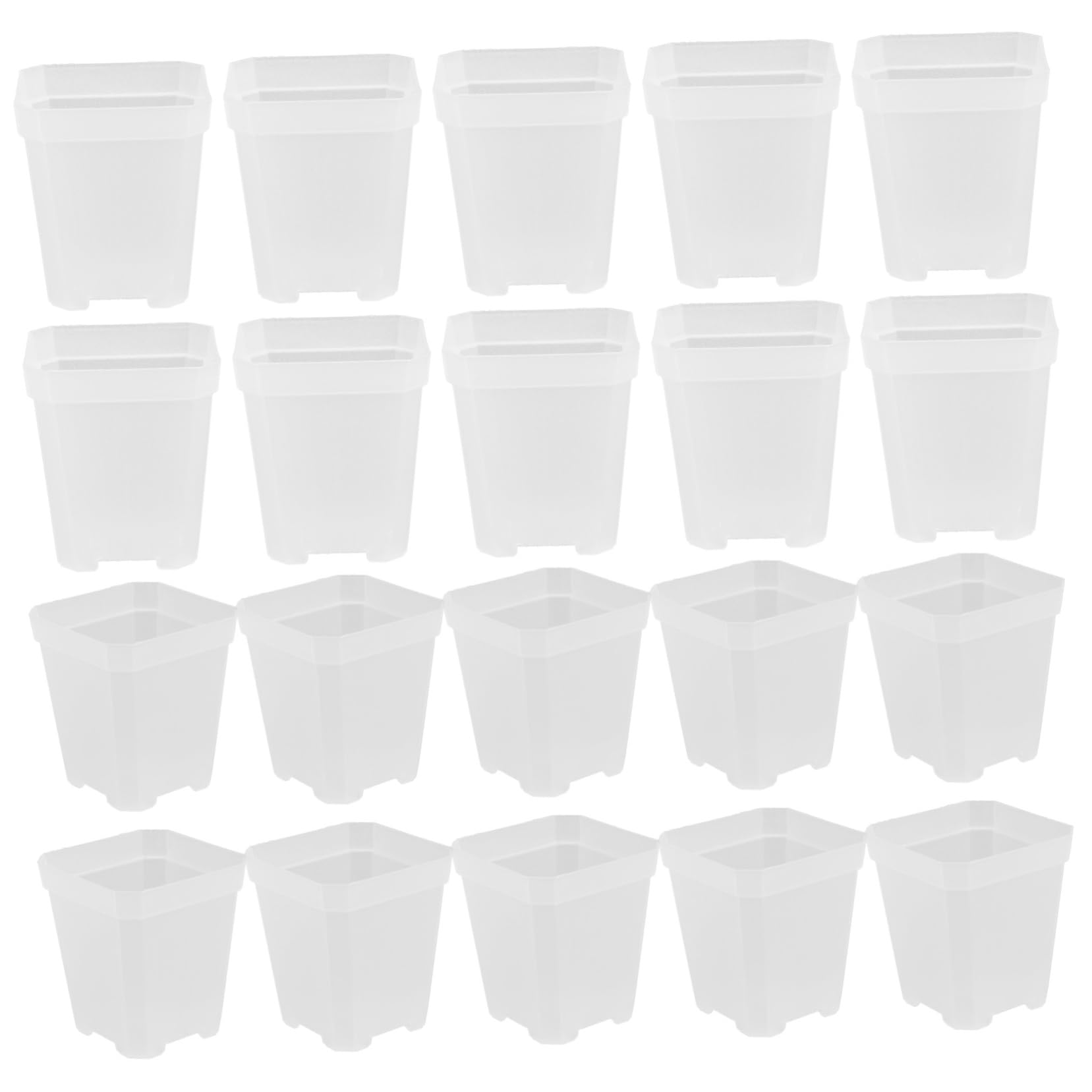 Mipcase 80pièces Pots De Semis Plastique pour Plantes Succulentes Cuvettes De Culture Durables avec Drainage Idéales pour Jardinage Intérieur Et Extérieur