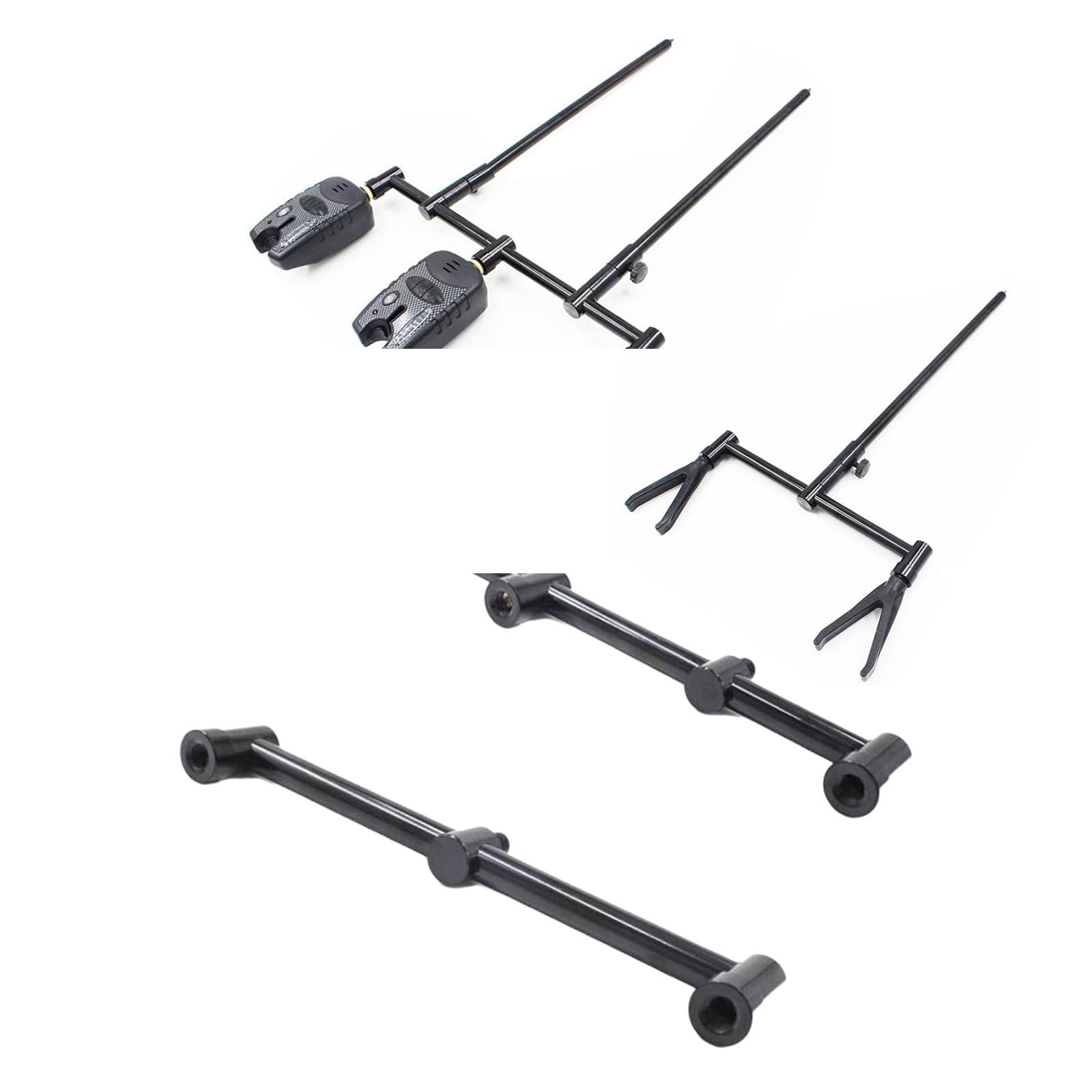 mioosho Fishing Rod Buzzer Rod Fishing Rod Rack Aluminum Fishing Rod Rest Head for Fishing Bites Alarm Fishing Tool Accessory