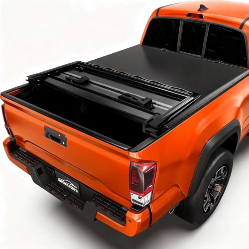 Tonneau Cover May Come Off While Driving - 2022-2023 Toyota Tundra & Tundra Hybrid 6 Aurorasters Soft Tri-Fold Truck Bed Tonneau Cover for 2016-2025 2026 Toyota Tacoma Fits 5FT Bed (60.5') | Only for Models with The Deck Rail System | Tacoma Accessories 2016-2023