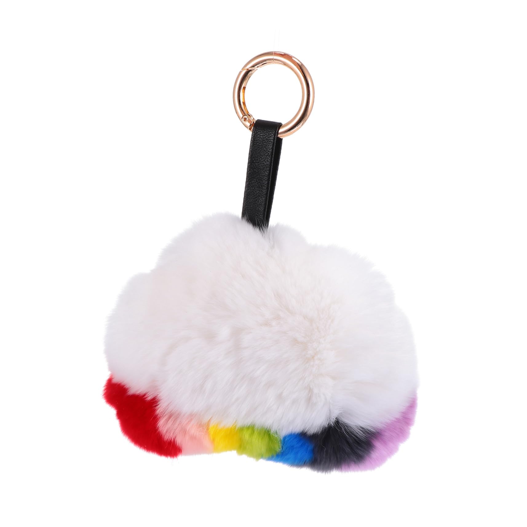 Healeved Colgante De Nube De Arcoíris Conejo De Peluche Bonito Colgante De Llave Para Bolso Adorno Colgante Para Bolso Accesorio Para Bolso Colgantes Para Bolso Dijes Colgantes Para