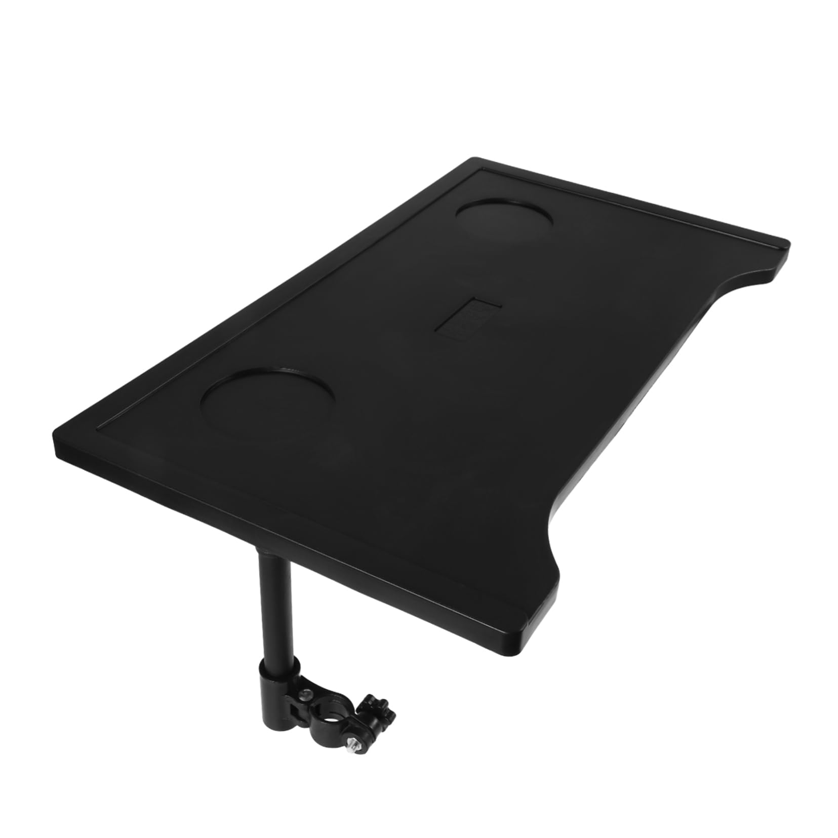 Ipetboom Mesa Plegable Comedor para Silla de Ruedas con Bandeja de Plástico Pequeña y Portavasos, Superficie Cómoda y Ligera para Uso en Comedor Interior y Exterior