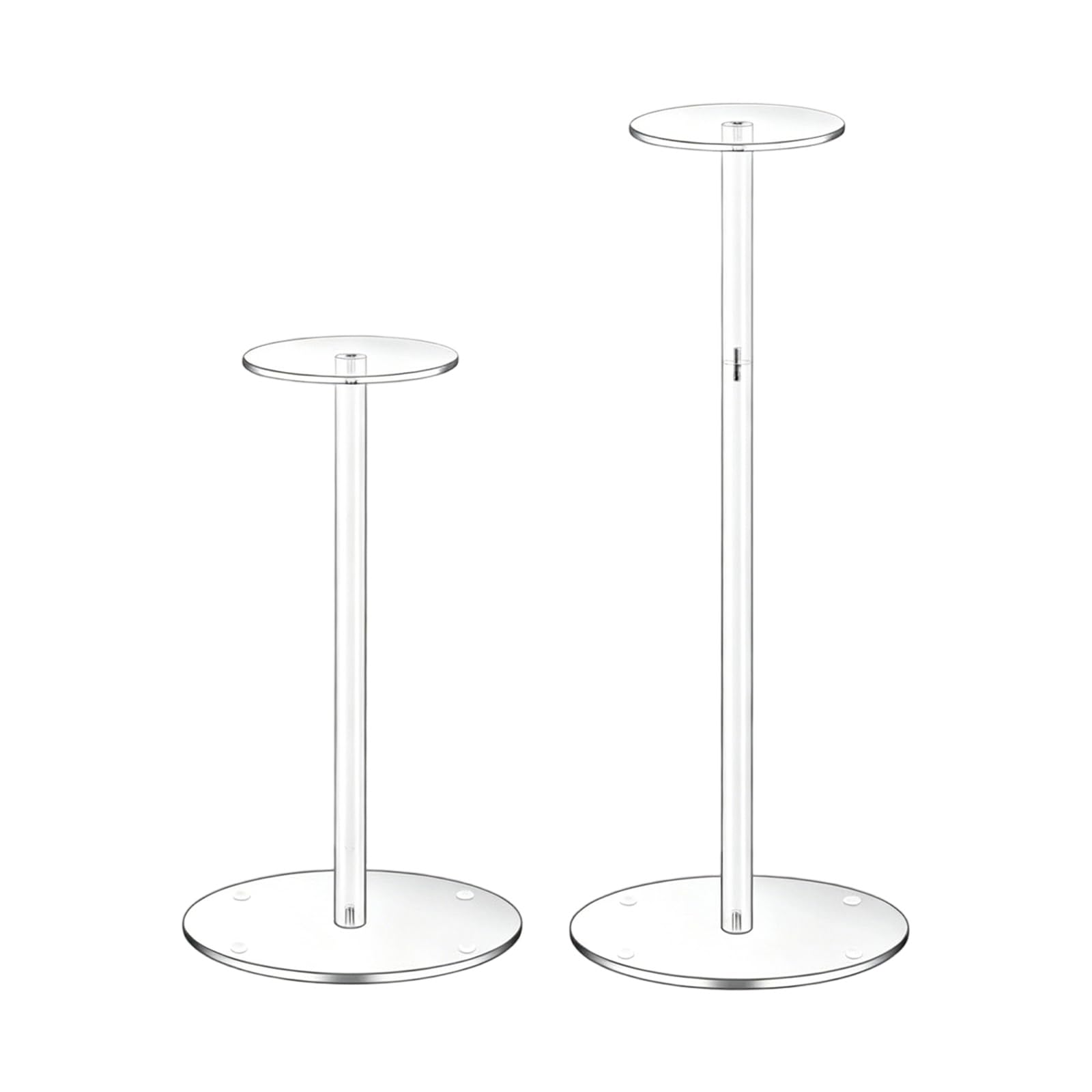 ZBIianxer Acrylic Wigs Stand Modern Hat Showcases Stand Bedroom Caps Organizers Suitable for All Hat Types and Exhibitions Cap Storage Rack