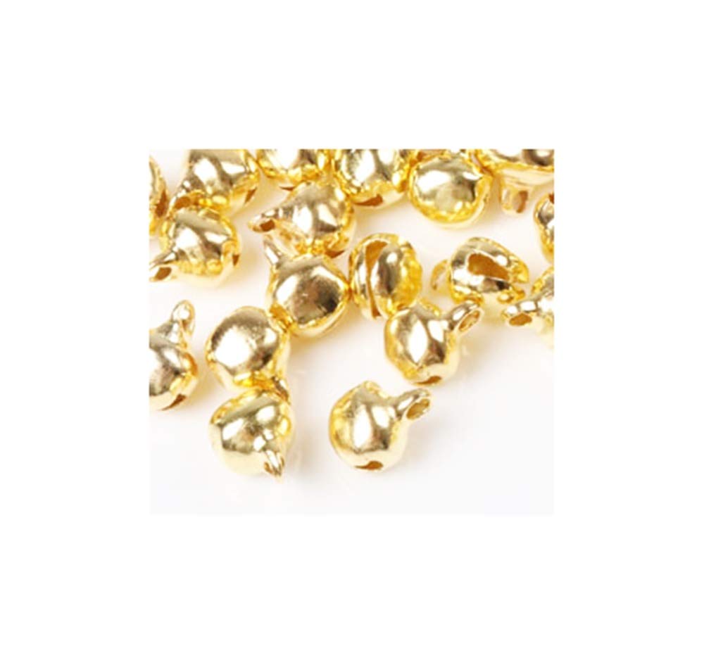 First Steps Bronze 50 X 6Mm Gold Extra Small Tiny Metal Jingle Style Bells Cards Crafts Charms