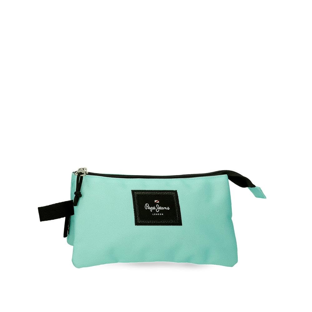 Pepe Jeans Aris Estuche Triple Verde 22x12x5 cms Poliéster