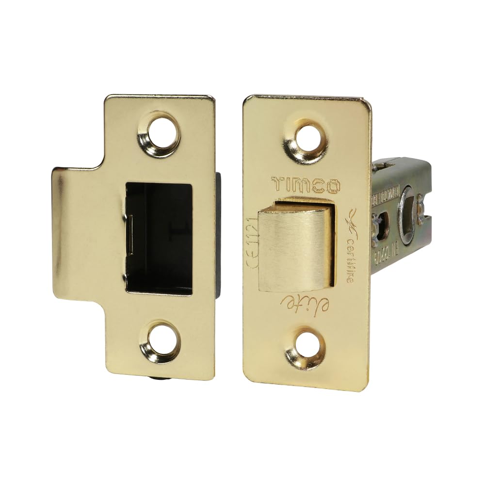 Timco - Tubular Latch - Electro Brass (Size 67 Case / 45 Backset - 1 Each)