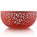 Alessi Msa04/21 R Cactus! Porte-fruits Ajouré en Acier Coloré à la Résine Au Époxyde, Super Red, Ø 21 Cm