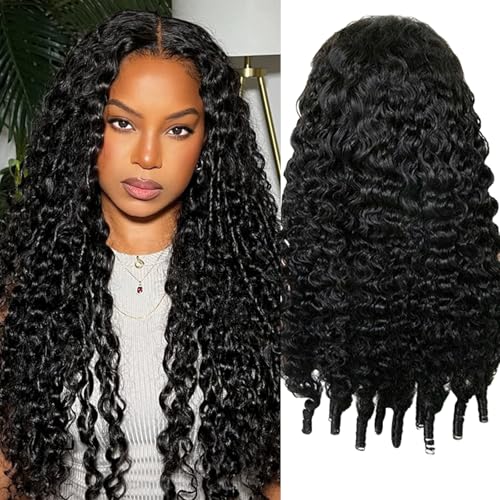 zimzy Burmese Curly Wig Human Hair 13x6 Lace Front Wigs Human Hair 280 Density Deep Curly Lace Frontal Wig with Spiral End Curly Wig For Black Women 3X Lifespan 26 Inch