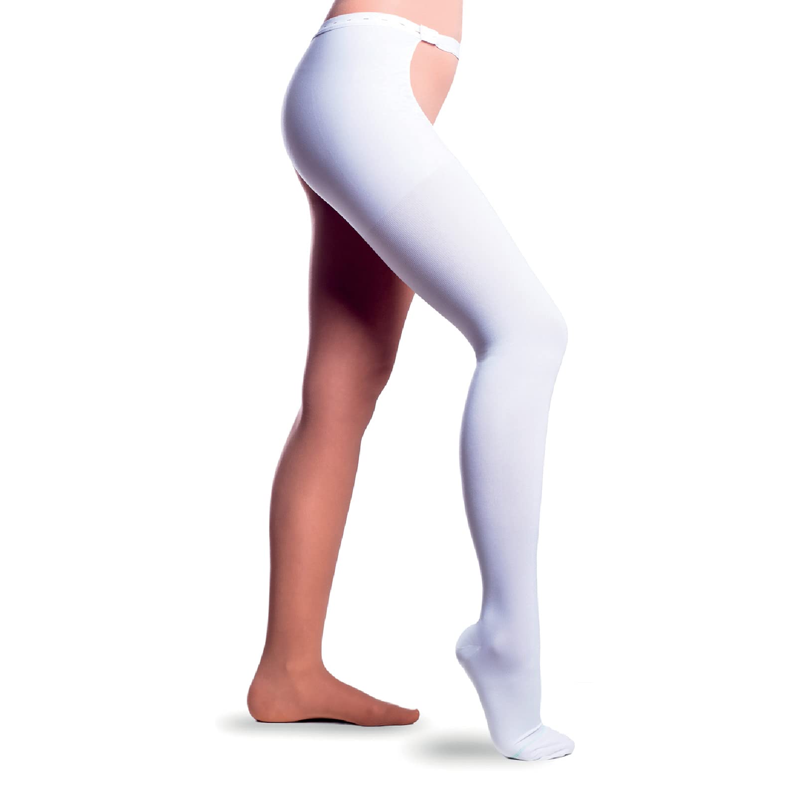 Linphelle Calza Monocollant Antitrombo Medicale a Compressione Graduata, Gamba Destra, Classe 1, Calza Elastiche Antiembolismo per Degenza