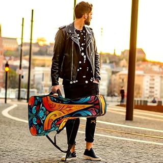 JRHEJTFZ Housse pour guitare acoustique de 1,9 cm d’épaisseur – Imperméable – Durable et élégant – Motif signe de la paix – Motif floral, Multicolore 5., 42.9×16.9×4.7 in, Motif imprimé tendance - Les Beatles, Paul McCartney, John Lennon, RIngo Starr, George Harrison JRHEJTFZ Housse pour guitare acoustique de 1,9 cm d'épaisseur - Imperméable - Durable et élégant - Motif signe de la paix - Motif floral, Multicolore 5., 42.9x16.9x4.7 in, Motif imprimé tendance – Image 6