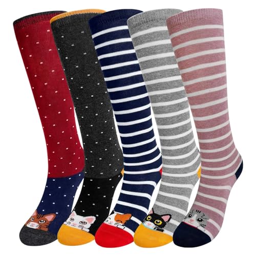 ZFSOCK Kinder Socken Mädchen Kniestrümpfe: Overknees Lange Strümpfe...