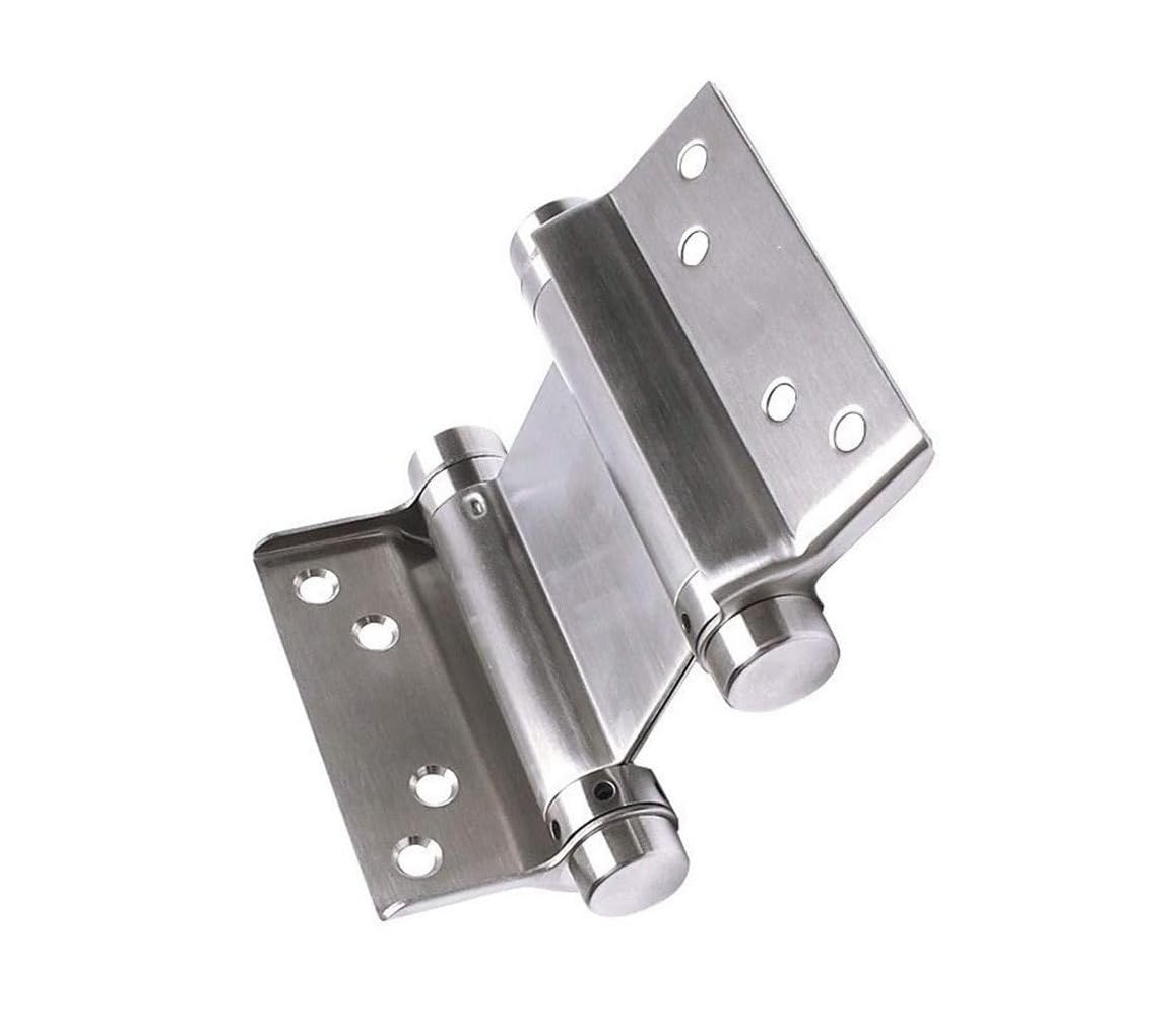 Bisagras del gabinete, resorte abierto doble bisagra de puerta libre bidireccional de acero inoxidable de 3/4/5 pulgada(3 inches)
