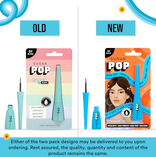 SUGAR POP Matte Finish Eyeliner Pencil, Smudge-Proof Pencil, Water-Resistant, Quick Drying | Lasts Up To 10 Hours - 01 Black - Image 6