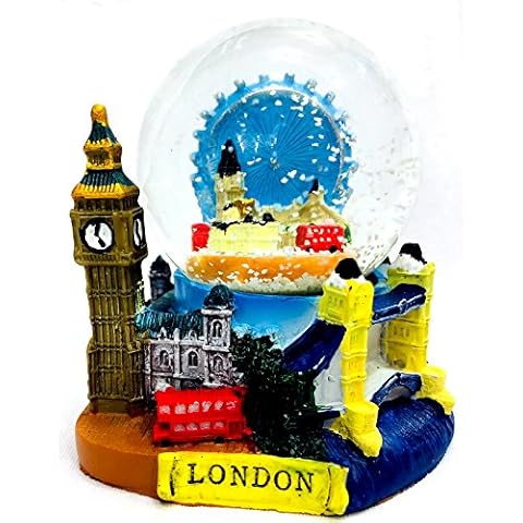 3D London Snow Globe with Landmarks Cover