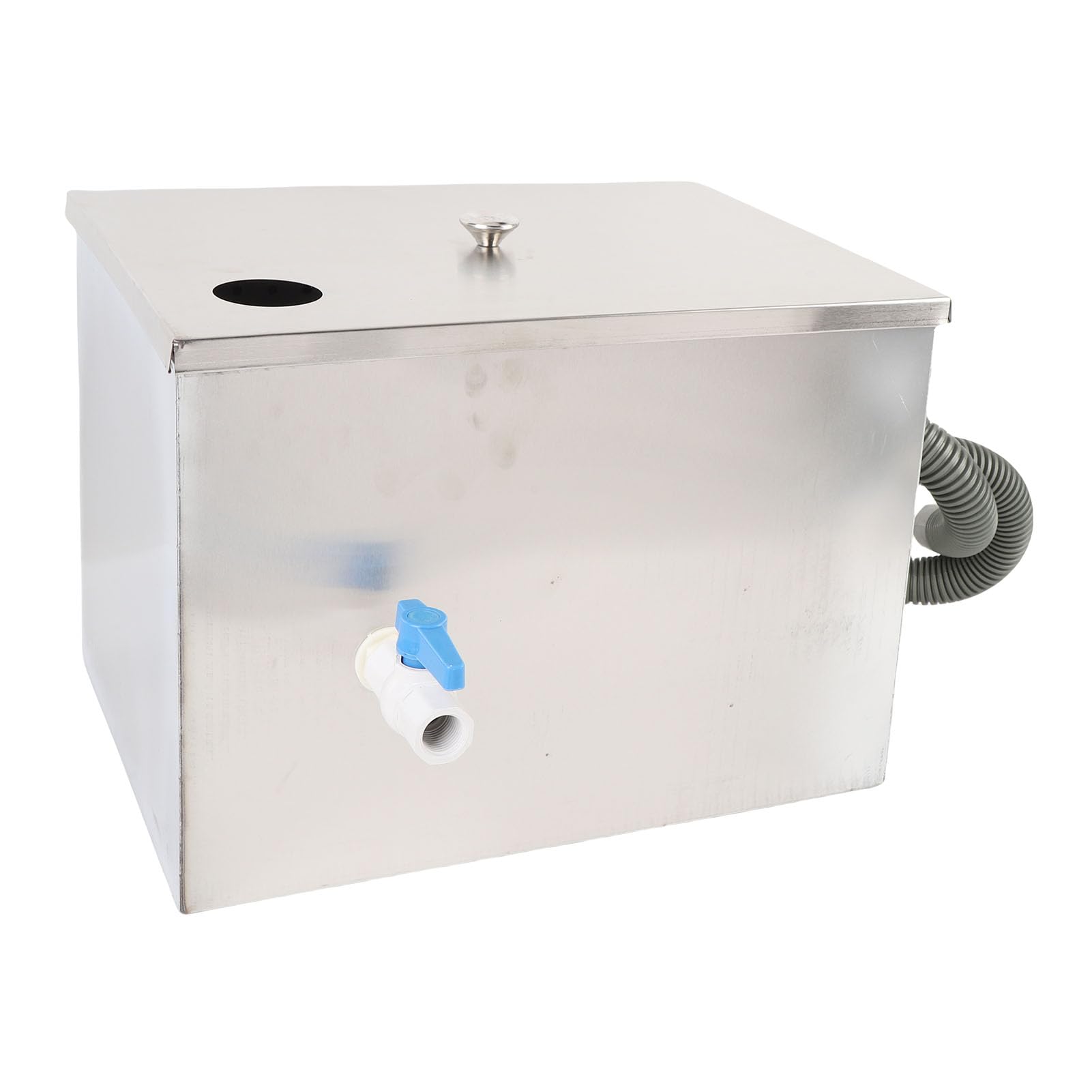 Grease Interceptor, Commercial Stainless Steel Grease Trap for Home, Restaurant, Cafe, Canteen, Factory Kitchen Under Sink