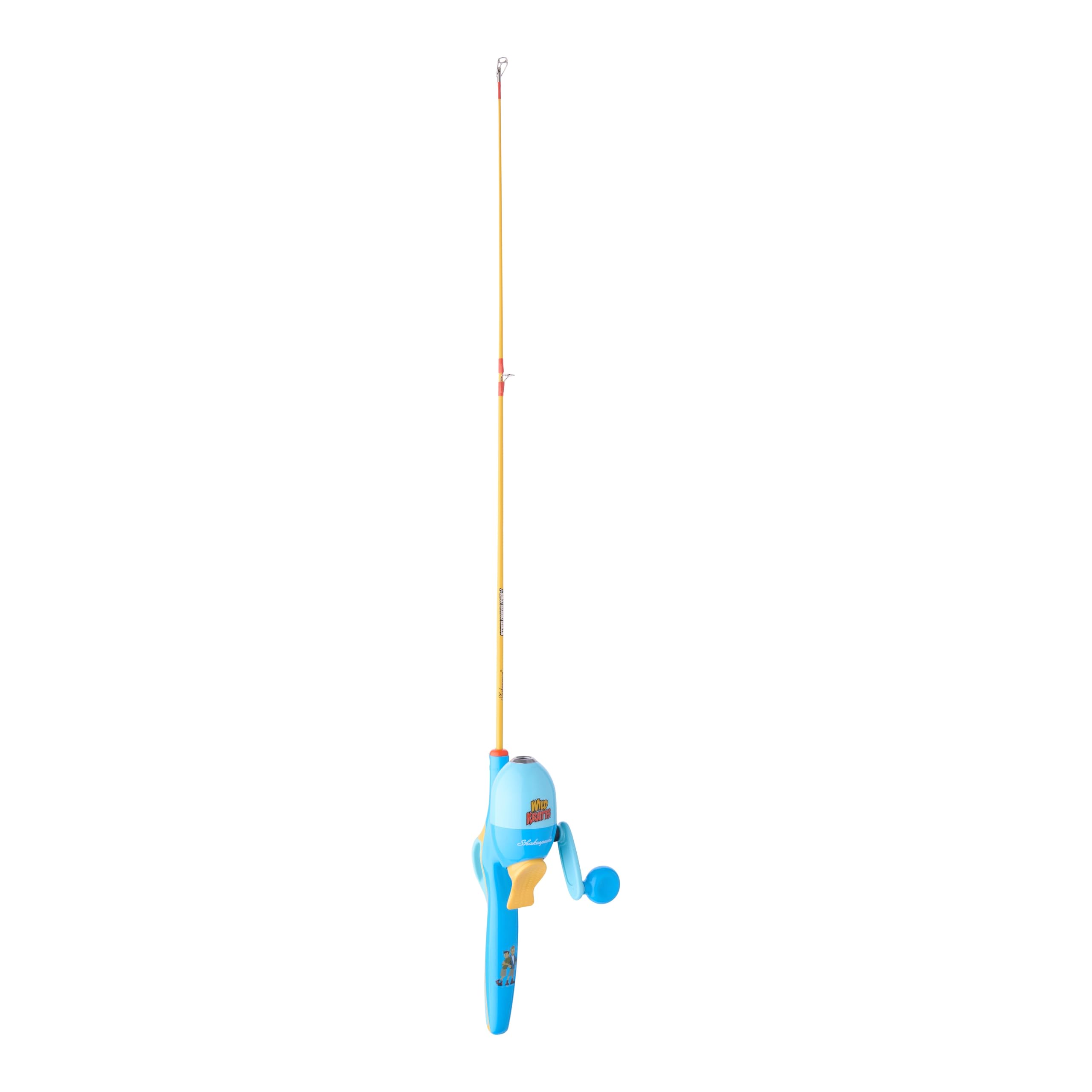 Shakespeare Wild Kratts Ensemble Moulinet et Canne à pêche pour débutant de 70 cm, 1 pièce pour Enfants, Canne à pêche en Fibre de Verre Solide, poignée Confortable en Gel