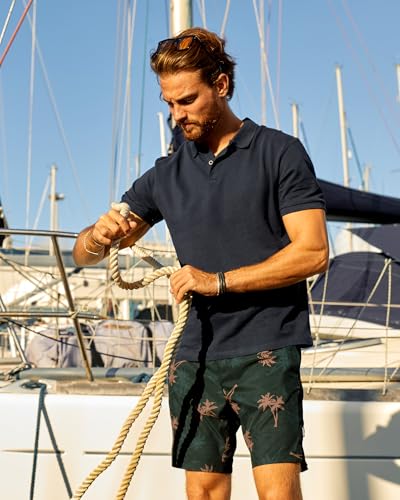 Image of maamgic Mens Swim Trunks with Compression Liner 7 Inch Inseam Mens Bathing Suit Quick Dry Swimming Trunks Swimsuit