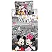 Disney Set copripiumino reversibile Minnie Mouse in Roma 100% cotone