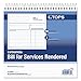 TOPS 2-Part Carbonless Bill for Services Rendered Book, 8.5 x 8.25 Inches, 50 Sheets, White, (4133)