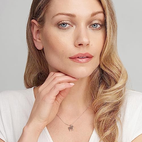 MORGAN & PAIGE .925 Sterling Silver Oxidized Horse Sterling Silver Necklace for Women, Dainty and Lightweight Charm Womens Necklaces, Gift Silver Jewelry for Her 16" Cable Chain + 2" Extender4