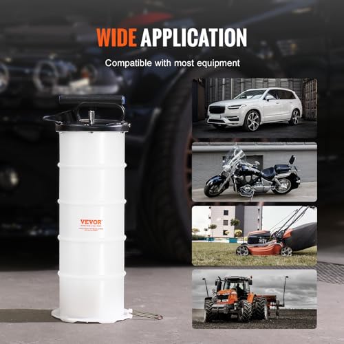 Image of VEVOR 6.5L Manual Fluid Extractor Pump, Oil Changer Vacuum Fluid Extractor, Oil Extractor Change Pump for Automotive, Oil Change & Fluid Change Tool with Dipstick and Suction Hose (6.5L)