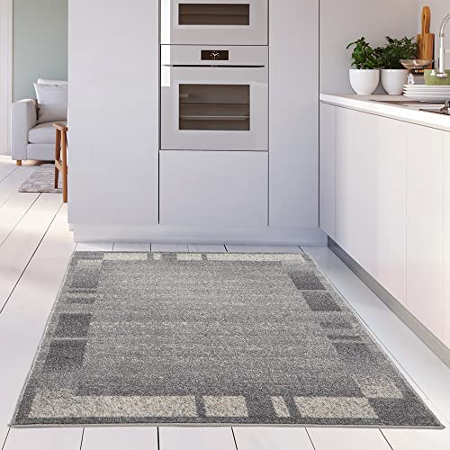 THE RUGS Ultra Soft Area Rug - Modern Luxury Fluffy Rug, Grey Plain Pattern Rugs for Living Room Bedroom, Kids Room (120x170 cm, Grey) - Image 3