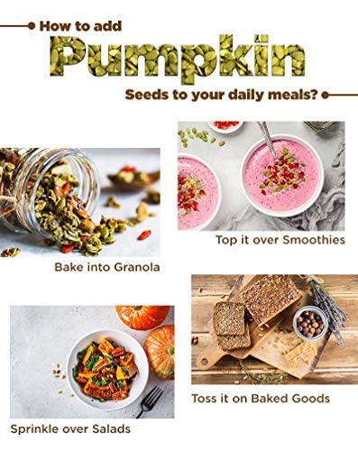 Image of NutriOrganics Roasted Pumpkin Seeds for Eating 250 g Without Salt, Immunity Booster Jumbo Pumpkin Seeds
