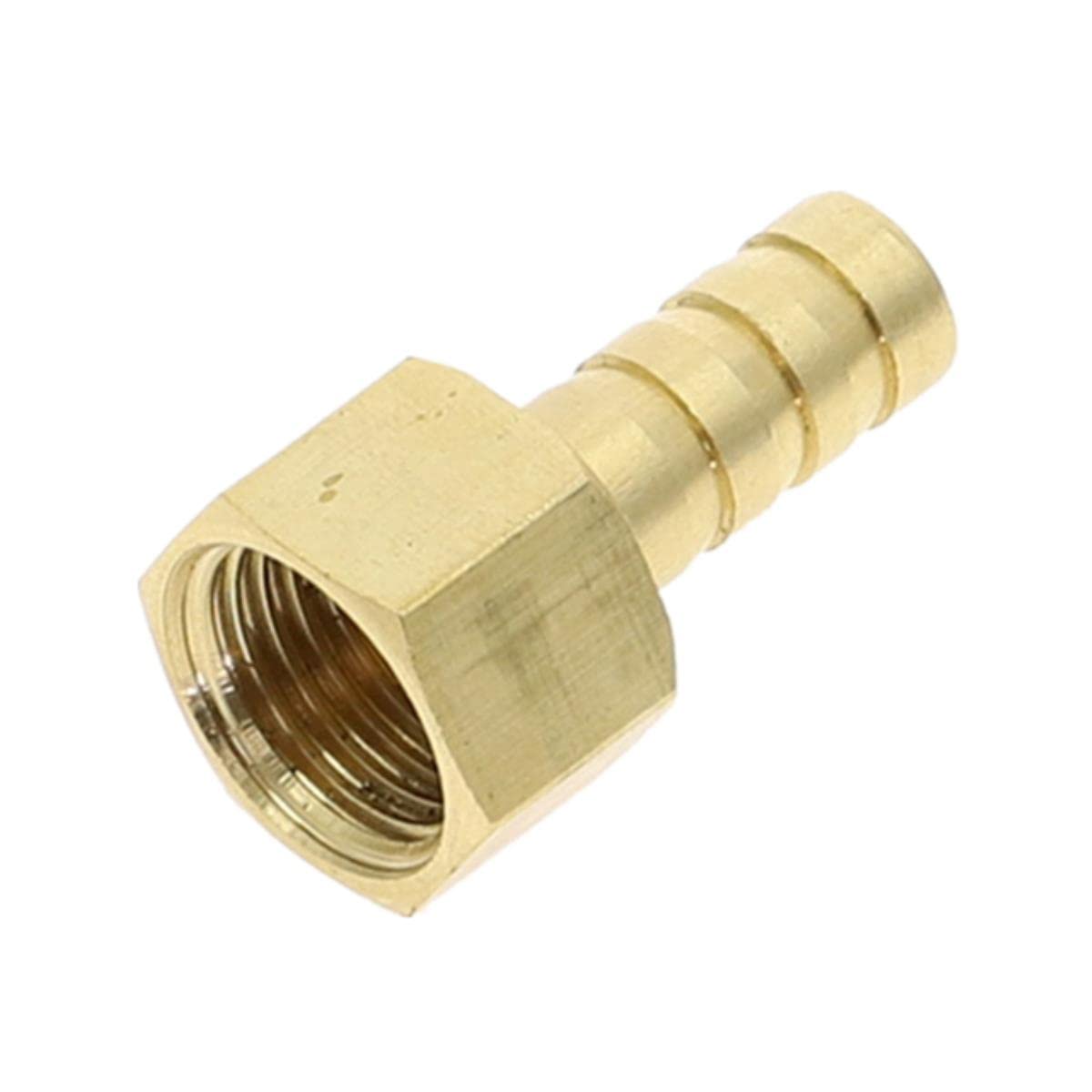 Conector de manguera, conector de manguera de jardín, accesorio de manguera de latón de 4 mm a 19 mm, conector de púas de 1/8", 1/4", 1/2", 3/8", conector de cobre con rosca hembra BSP, adapt