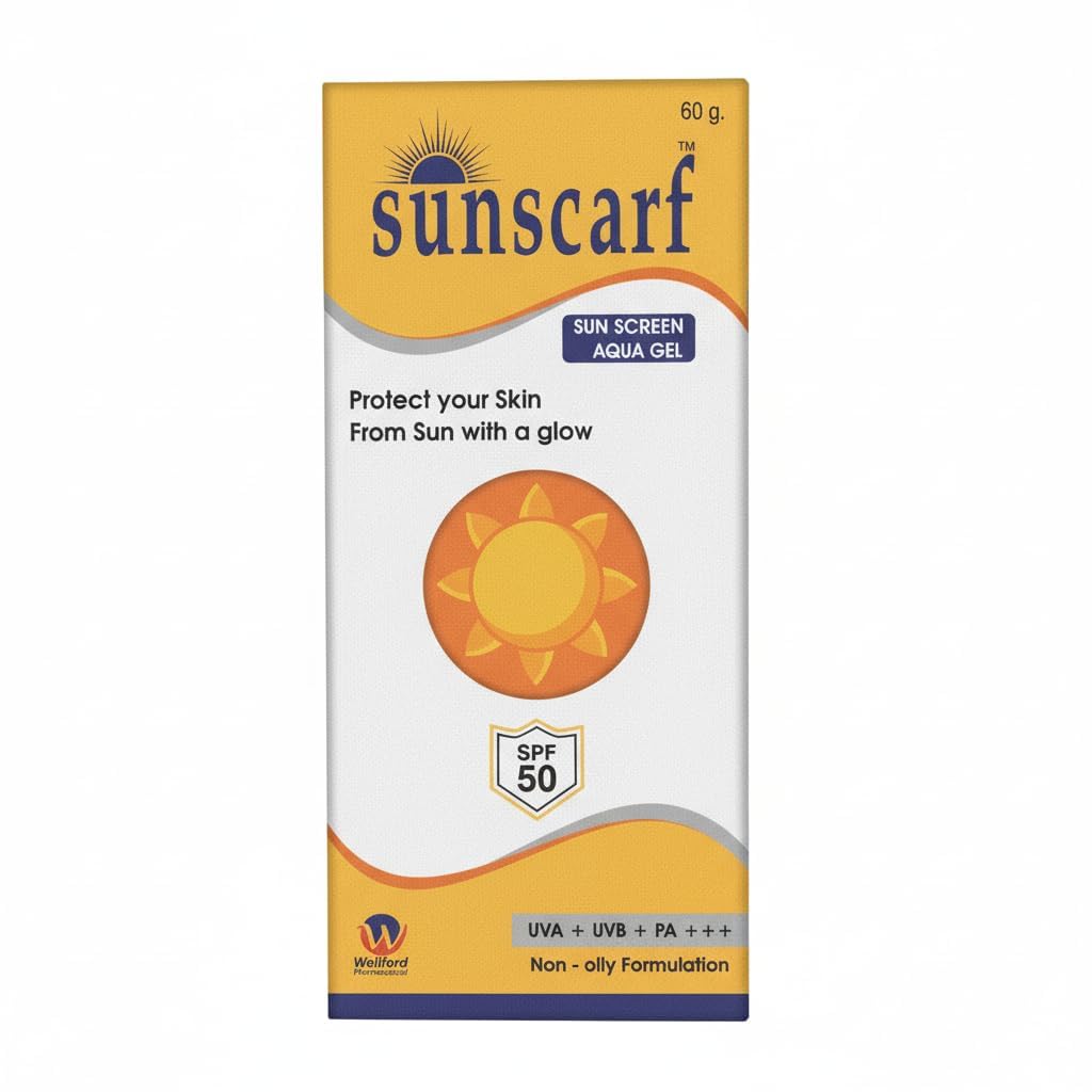 Sunscarf Sunscreen Aqua Gel SPF 50 | UVA + UVB Protection | PA+++ | Non-Oily & Lightweight Formula | Broad Spectrum Sun Pr... - Review, Price and Buying Guide