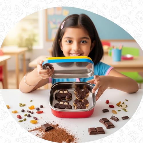 Image of HealthyCrave Cuisine Kids Choco Delight - Sugar-Free Dry Fruit Chocolate Bites | High Fibre Omega Snack for School Tiffin | Gluten-Free Healthy Treat for Children | 100 g