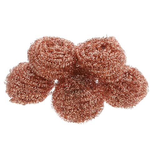 KICHOUSE 6pcs Soldering Iron Tip Cleaner Brass Solder Cleaning Balls Flux Brush for Soldering Torch Tip Cleaner