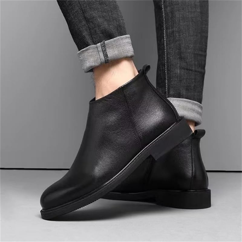 Men's High-top Rubber Shoes Casual Shoes for Men Round Toe Low Heel Comfortable Breathable Non-Slip wear-Resistant Versatile Oxford Shoes3