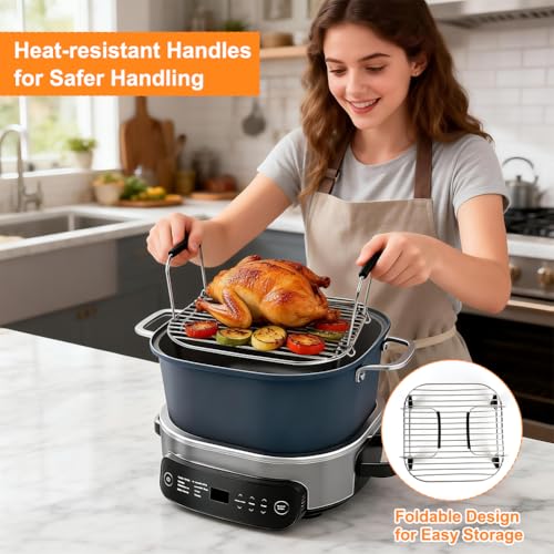 BYKITCHEN Roast and Steamer Rack for Ninja MC1101 6.5 QT Possible Cooker - Image 4
