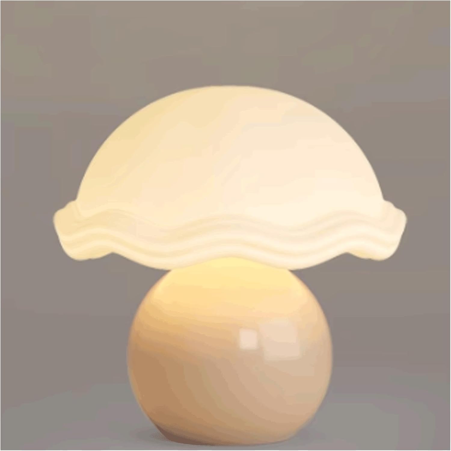 DFAEEKIYO Bedside Lamps Adjustable Desk Lamp Button Reading Light Night Stands 11.8in(Beige)