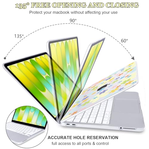 Seanai Vibrant Floral Clear Case for 2026 MacBook Neo 13 Inch A18 Pro A3404 - image 5
